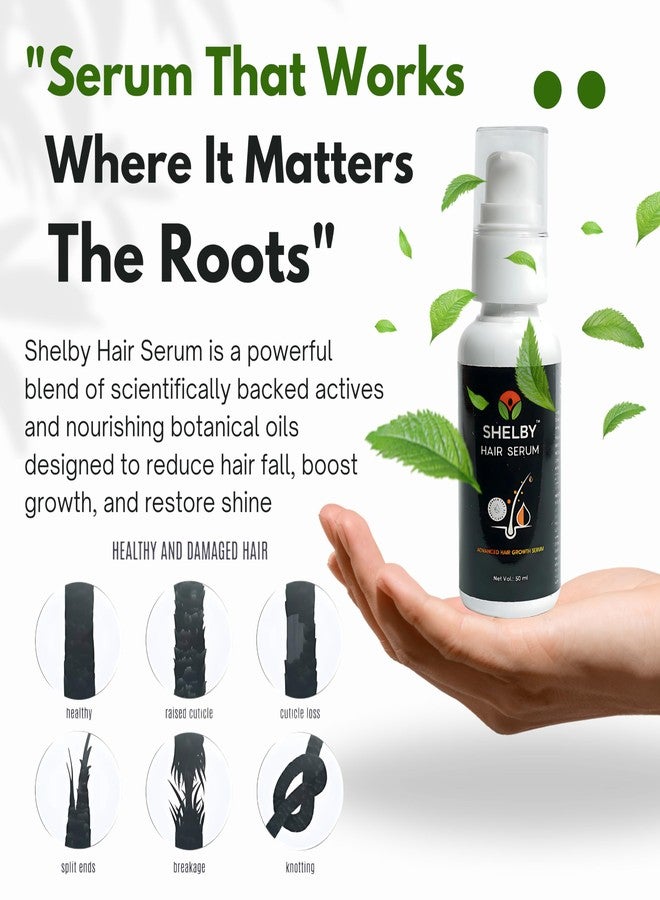 Shelby Anti Hair Fall Serum for Men & Women - 50ml | Reduces Hair Fall | Strengthens Roots | Promotes Hair Growth | Non-Greasy | All Hair Types - Image 3