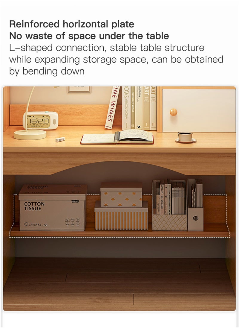 Modern Home Office Desk Study Desk with Drawers for Storage 80*45*105cm