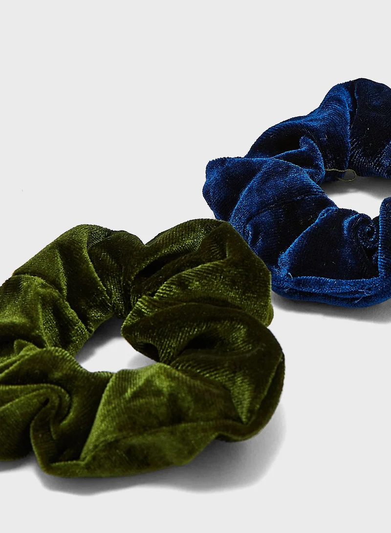 ELLA 3 Pack Velvet Hair Scrunchies
