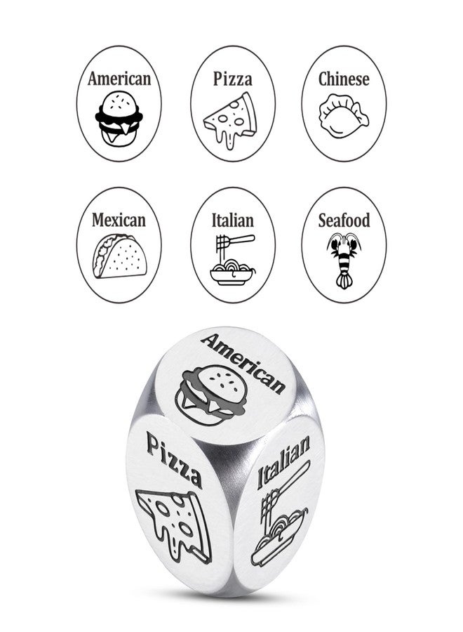 Delujouberst Food Dice - Date Night Dice Set for Couples, Romantic Wedding Anniversary GIFS for Husband Wife, Unique Stocking Stuffers for Him Men Husband - Image 2