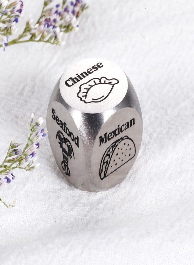 Delujouberst Food Dice - Date Night Dice Set for Couples, Romantic Wedding Anniversary GIFS for Husband Wife, Unique Stocking Stuffers for Him Men Husband - Image 4