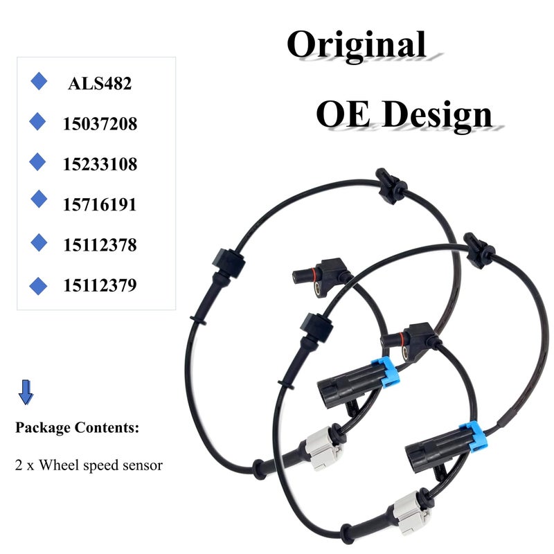 PANNUOSCS ABS Wheel Speed Sensor Set for Chevy and GMC Vehicles - Image 3