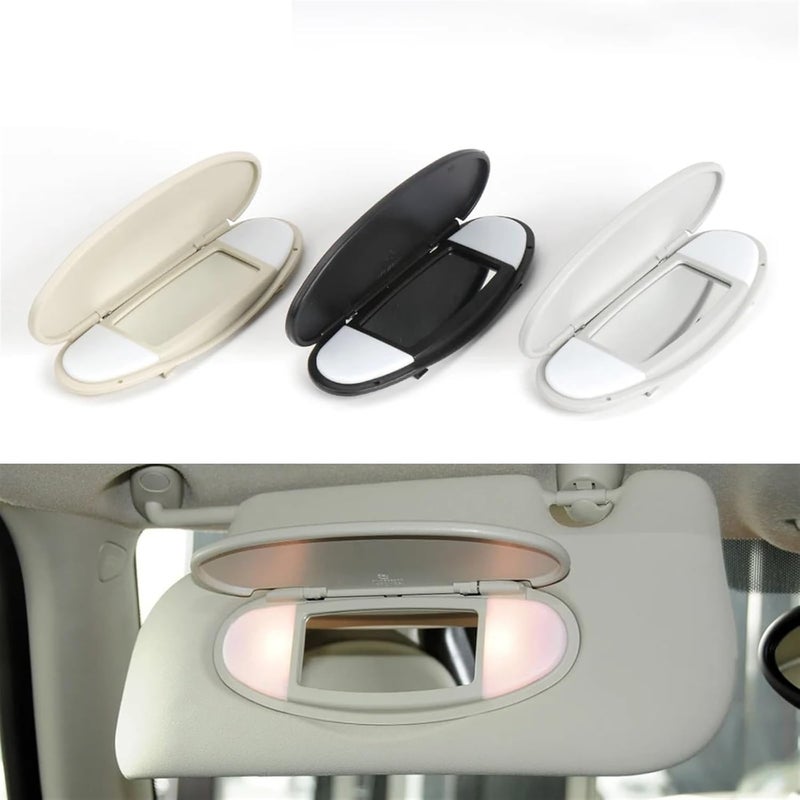 Wivplex Car Sun Visor Vanity Mirror Cover - Beige - Image 3