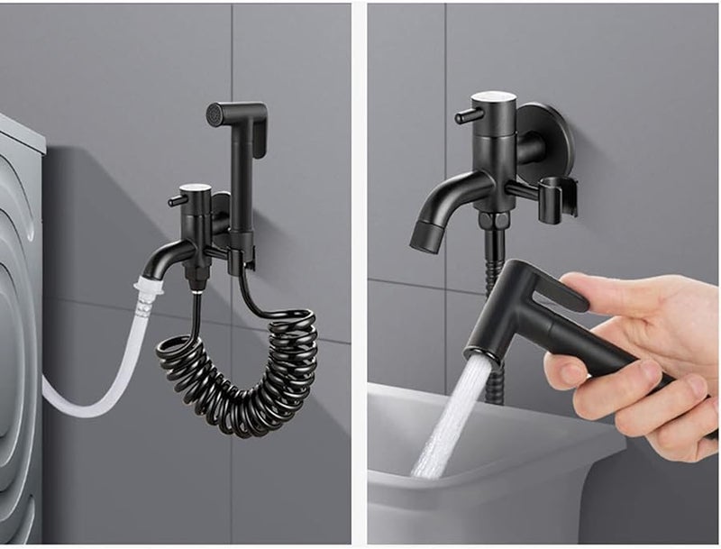 مرشة يدوية نحاسية لغسل المرحاض وغسل الحيوانات الأليفة والغسيل النسائي سهل التركيب - Image 5