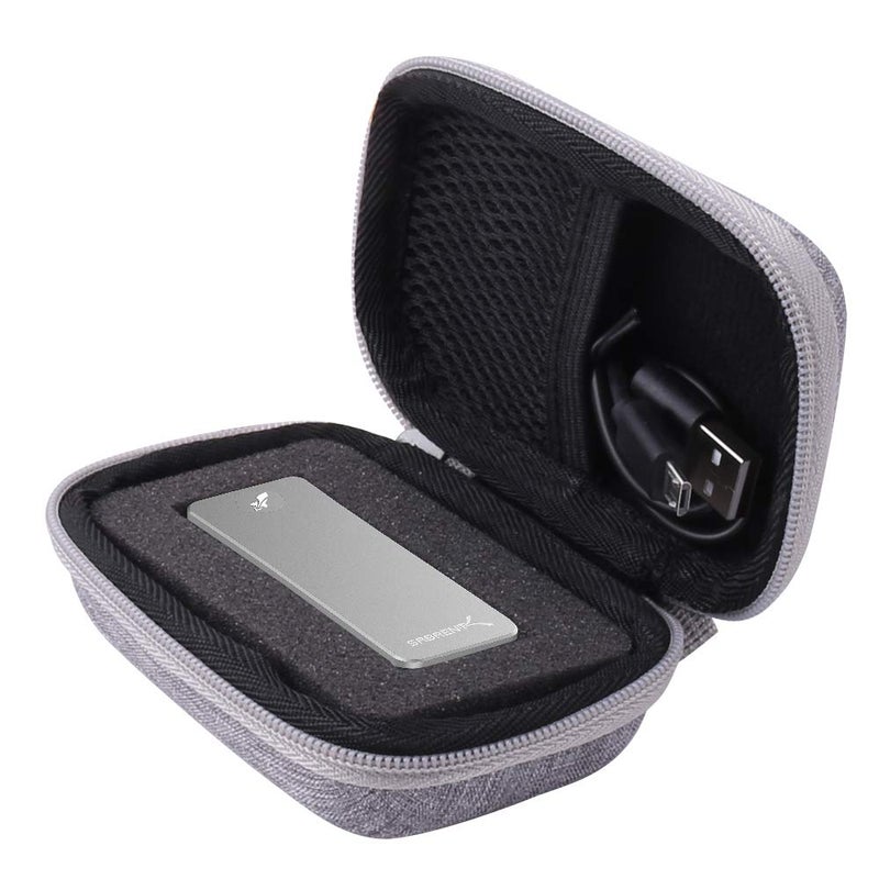 Aenllosi Hard Carrying Case Replacement for Sabrent Rocket Nano 1TB 2TB 512GB USB 3.2 10Gb/s External Aluminum SSD (Grey) - Image 1