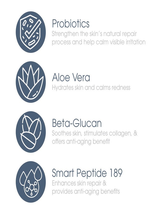 Glowbiotics غلوبيوتكس منظف بروبيوتيك المنعش: غسول وجه مرطب لطيف للبشرة الحساسة | يزيل الأوساخ والزيوت والمكياج، يهدئ الاحمرار، مع الببتيدات والألوة فيرا - Image 2