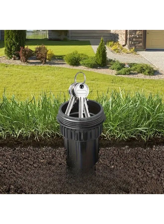 Outdoor Waterproof Key Safe Heavy Duty Black Key Holder Garden Ground Safe - Image 3