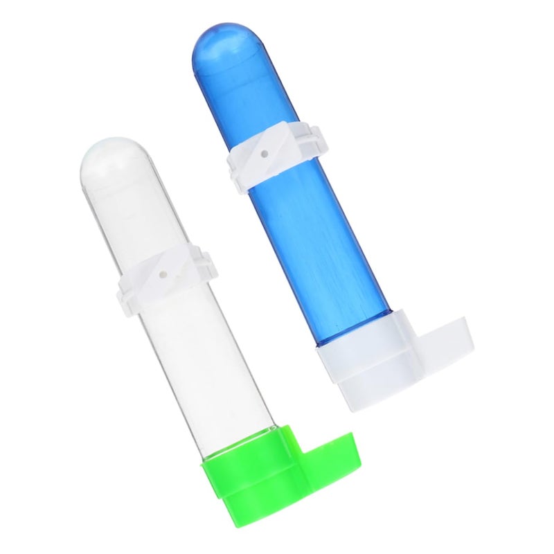Automatic Parakeet Water Dispenser 2pcs Bird Cage Feeder Bottle for Parrot Pigeon Reptile - Image 2