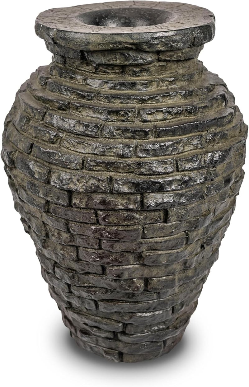 Aquascape Aquascape 24 inch H 61 cm Stacked Slate Urn Outdoor Fountain Bronze  - Image 2