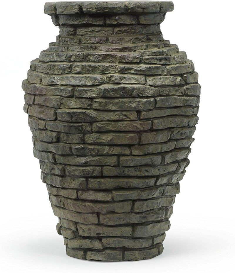 Aquascape Aquascape 24 inch H 61 cm Stacked Slate Urn Outdoor Fountain Bronze  - Image 3