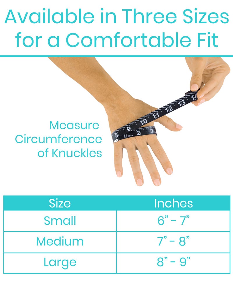 Vive Arthritis Gloves with Grips - Men & Women Textured Fingerless Compression - Open Finger Hand Gloves for Rheumatoid and Osteoarthritis - Arthritic Joint Pain Relief for Computer Typing (Medium) - Image 4