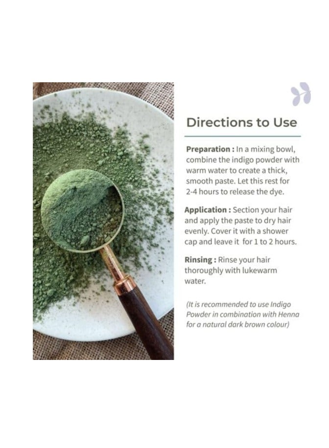 مملكة الإكسسوارات مسحوق النيلي (250 غرام) - طبيعي ونقي 100% | مناسب لجميع أنواع الشعر | يمنح لونًا أزرق-أسود عميقًا مع فوائد مغذية ومرطبة - Image 5