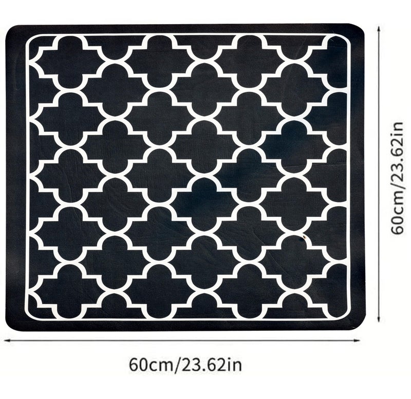 Home-Cloud Homecloud Non-Slip Washing Machine Mat – Durable Waterproof Protective Cover for Washer & Dryer, Dust-Resistant Mat Ideal for Laundry Room & Kitchen Appliances (Black) - Image 4