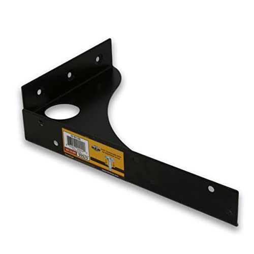 FastCap Black SpeedBrace, 8"x12" with 1000 lbs Load Capacity - Great for Fixed Height Shelves, Countertops/Desks, Workstations - Round Hole Design - 99929 - Image 2