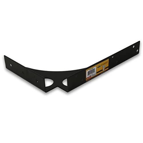 FastCap Black SpeedBrace, 8"x12" with 1000 lbs Load Capacity - Great for Fixed Height Shelves, Countertops/Desks, Workstations - Round Hole Design - 99929 - Image 1