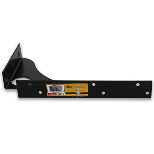 FastCap Black SpeedBrace, 8"x12" with 1000 lbs Load Capacity - Great for Fixed Height Shelves, Countertops/Desks, Workstations - Round Hole Design - 99929 - Image 3