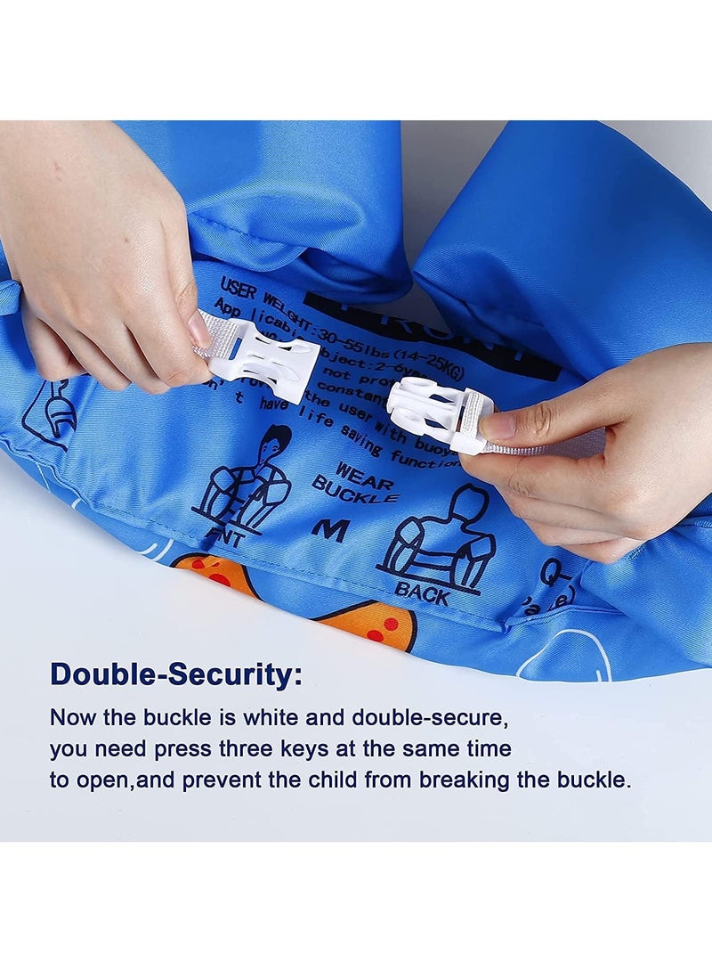 Generic Kids Swim Vest Toddler Floaties for 30-55lbs/2-6 Year Old Girls and Boys Swimming Arm Band Pool Float Jacket with Water Wings and Shoulder Strap for Children Learn to Swim Aid (Dinosaur) - Image 3