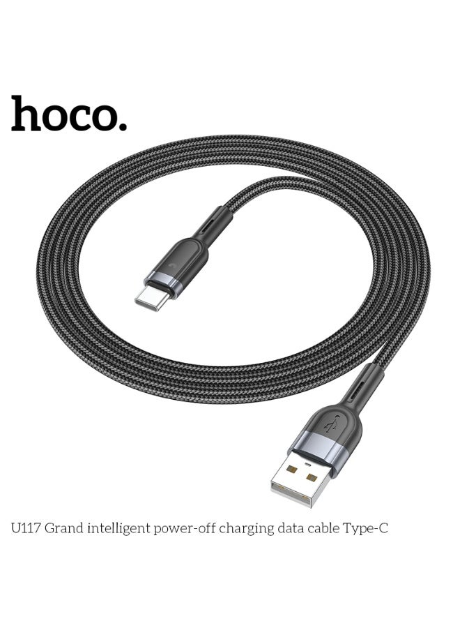 hoco. U117 Grand intelligent power-off charging data cable Type-C - Image 3