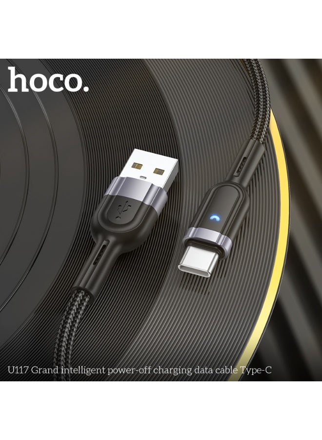 hoco. U117 Grand intelligent power-off charging data cable Type-C - Image 4