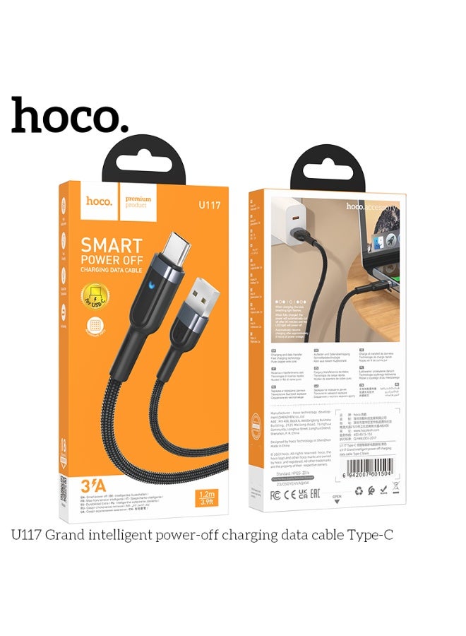 hoco. U117 Grand intelligent power-off charging data cable Type-C - Image 5