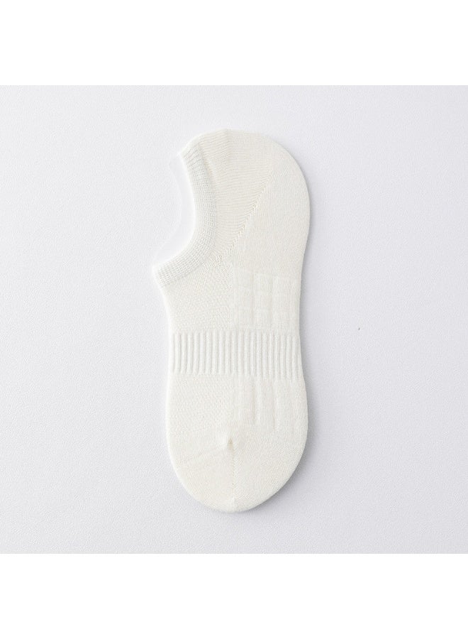 Shougu Women's Thin Anti Slip And Non Shedding Boat Socks With Shallow Mouth 10 Piece Set 