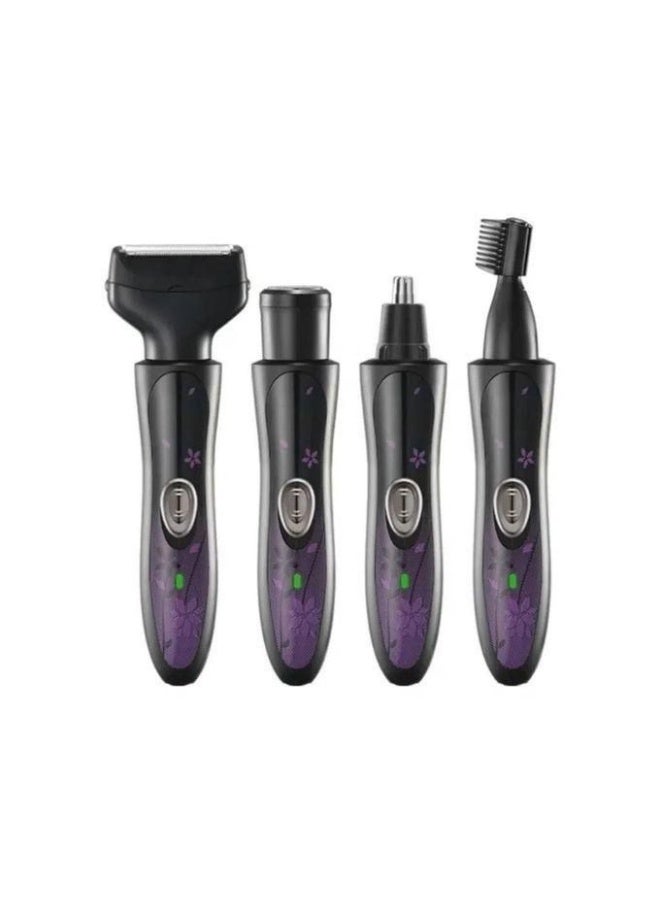 KEMEI KM-7114 4-in-1 Rechargeable Multi-Purpose Hair Removal and Personal Care Device - Image 2