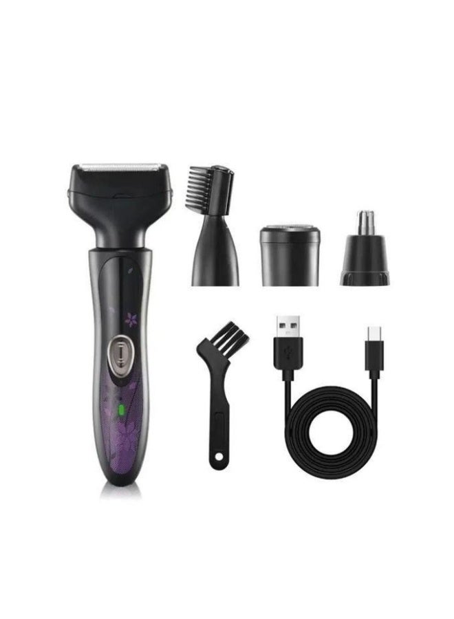 KEMEI KM-7114 4-in-1 Rechargeable Multi-Purpose Hair Removal and Personal Care Device - Image 3