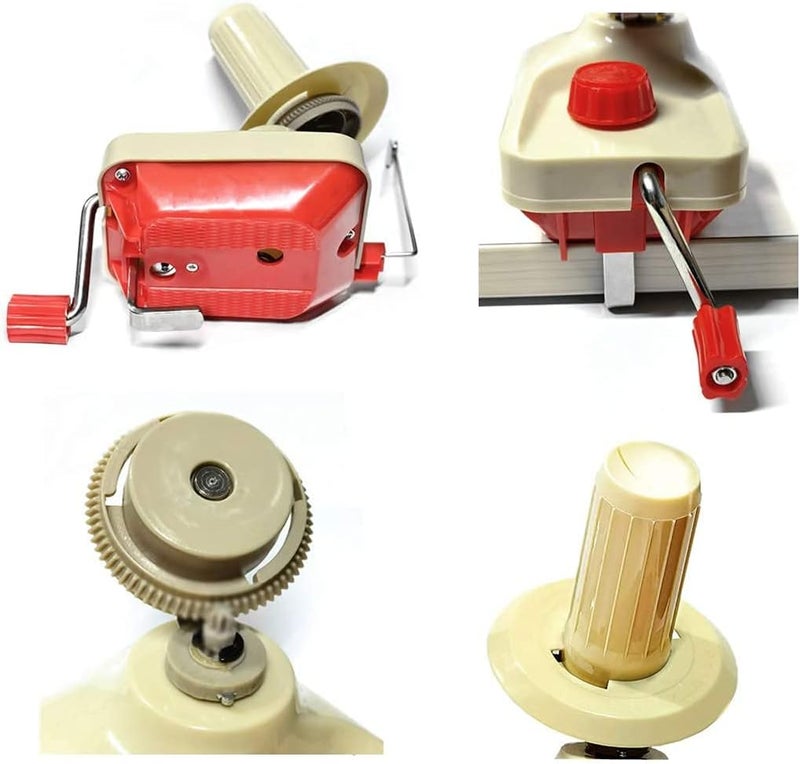 RRigo 𝐘𝐚𝐫𝐧 𝐖𝐢𝐧𝐝𝐞𝐫 - Yarn Ball Winder Easy to Set Up and Use - Hand Operated Yarn Winder 3.5 Ounce Capacity +1 Set 4 Size pompom maker +20 PCS Needle Button Set + 1 PCS Scissors - Image 5