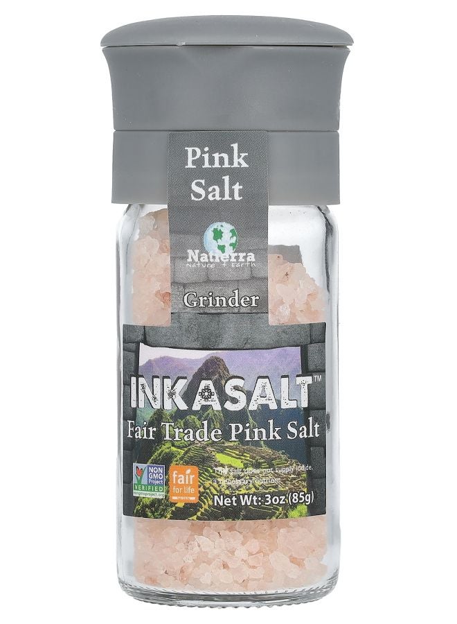 InkaSalt Fair Trade Pink Salt Grinder 3 oz (85 g)