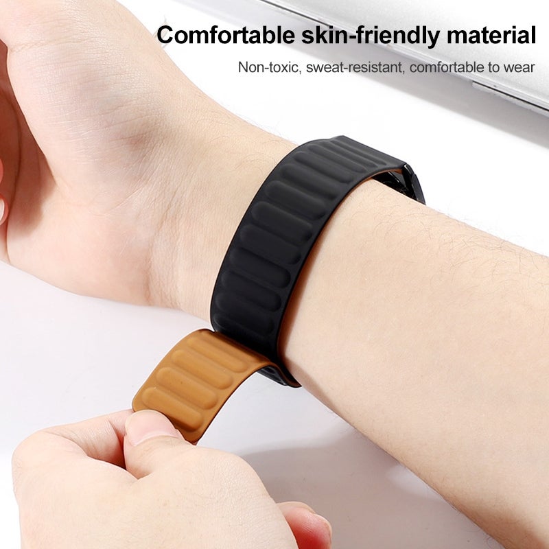 erorex 22Mm Silicone Magnetic Watch Band For Honor Watch Gs3 / Magic(Malachite Green) - Image 2