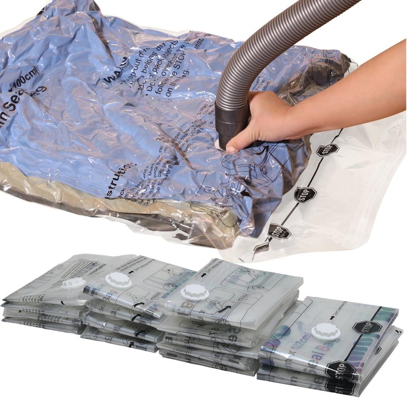 Simple Houseware 15-Pack Vacuum Storage Space Saver for Bedding, Pillows, Towel, Blanket, Clothes Bags (2-Jumbo, 5-XL, 4-L, 4-M) - Image 2
