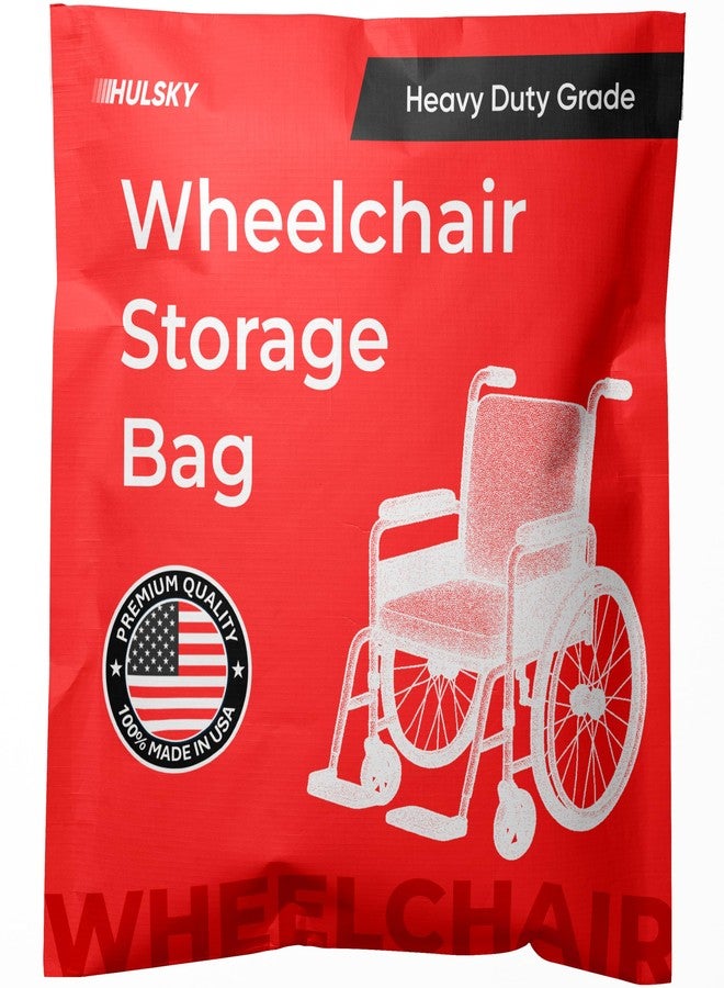 Hulsky Wheelchair Storage Bag - Premium USA Made Quality - 4 Mil Heavy Duty Clear Bag for Moving and Storage - Waterproof, Dustproof, Tear Resistant - Image 1