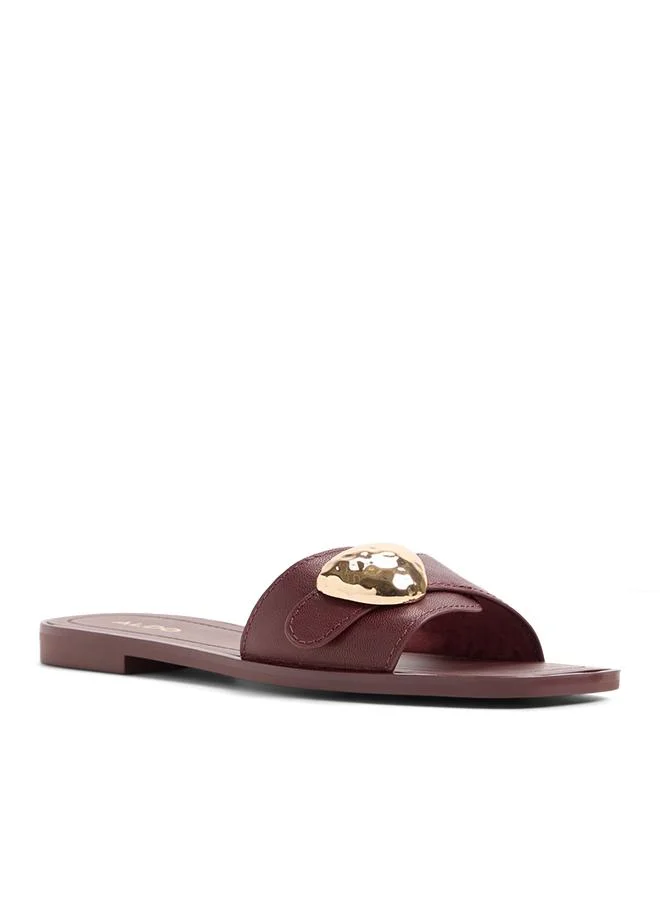 Aldo  Somer Ladies Red Flat Sandals for Women | Best Price UAE