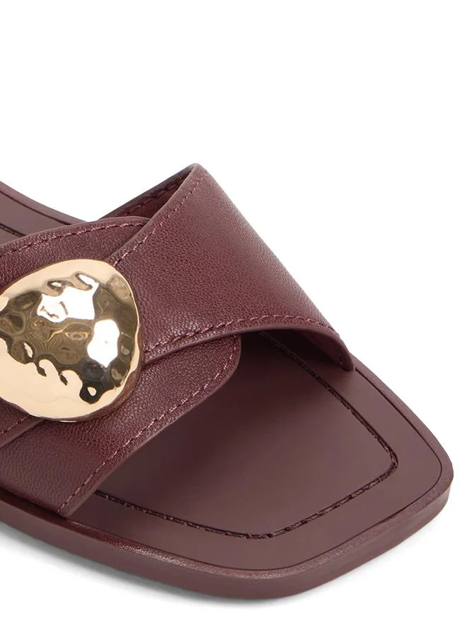 Aldo  Somer Ladies Red Flat Sandals for Women | Best Price UAE