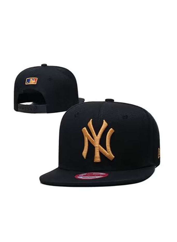 Classic NY Gold - Logo Embroidered Flat - Brim Baseball Cap
