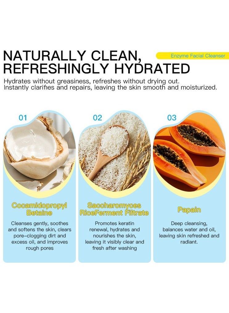 Kormesic إنزيم تطهير الحليب-120 جرام لطيف تقشير غسول الوجه - Image 4