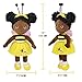 JUSTQUNSEEN Black Baby DollBlacks Dolls African American Stuffed Toy12 Rag Dolls for Girls Soft GiftsBrown Doll Fairy Baby Toy plush toys for Christmas Birthday PartySMALLBLACK BEE - Image 4