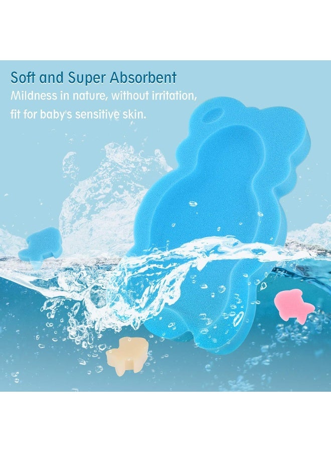 KECUCO Baby Bath Cushion Infant Sponge Mat, Toddler & Newborn Bath Pad - Blue - Image 3