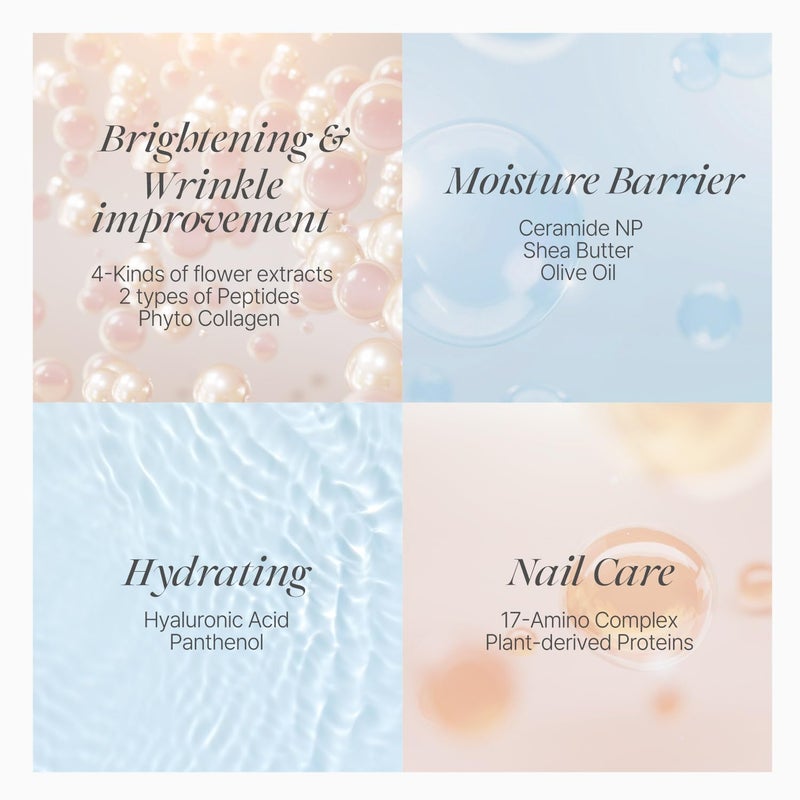 koelf PETITFEE Rose Petal Satin Hand Mask (5pairs) - Intensive Nourishing, Moisturizing Gloves, Rose Scented Hand Repair Masks with Peptide, Collagen, Shea Butter for Silky Smooth Hand, Hand Treatment - Image 4