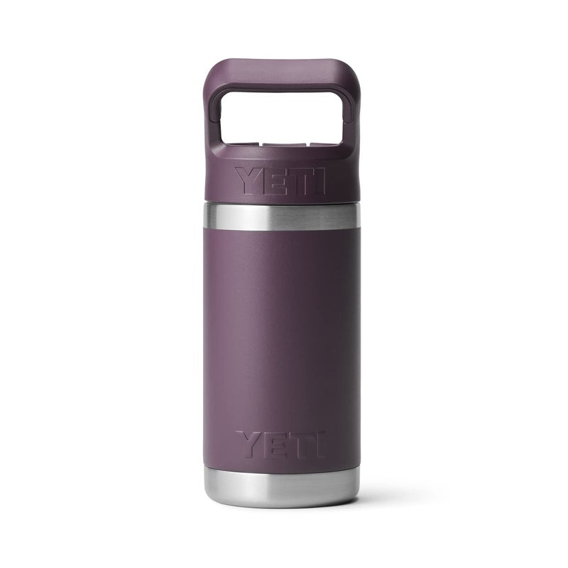 YETI Rambler Jr. 12 oz Kids Bottle, with Straw Cap, Nordic Purple - Image 5