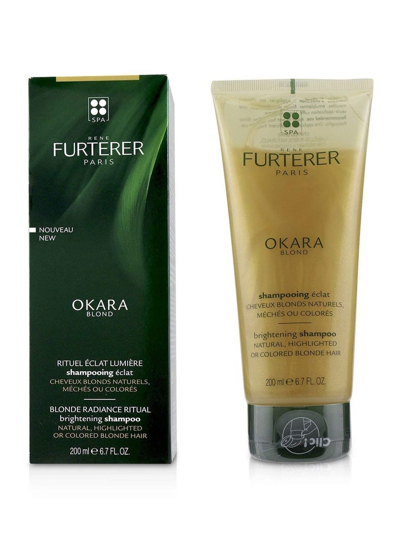 Rene Furterer René Furterer OKARA BLONDE Brightening Shampoo - For Natural, Highlighted & Bleached Blonde Hair - Gentle - Hydrogen Peroxide & SLS-Free - 6.7 fl. oz.  - Image 2