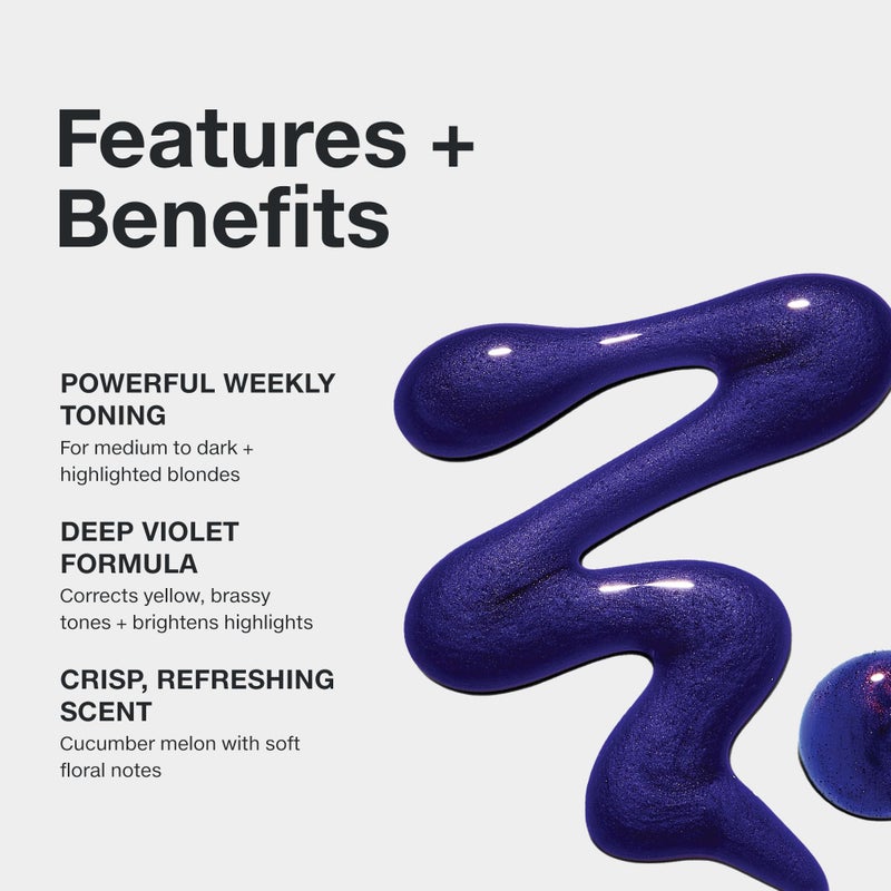 Paul Mitchell Platinum Plus Deep Violet Shampoo, Banishes Brass + Intensely Tones, Ideal for Blonde, Highlighted, Gray or Silver Hair, 33.8 fl oz - Image 3