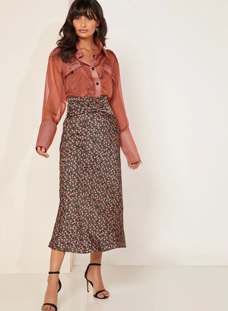 Cmeo collective Knowing Of This Printed Midi Skirt