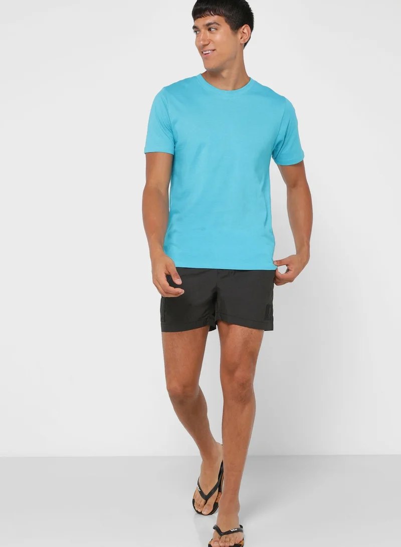 CALVIN KLEIN Logo Print Swim Shorts