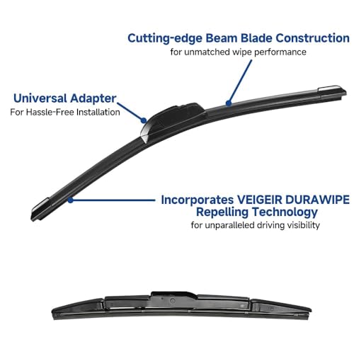 VEIGEIR 3 Pack Windshield Wiper Blades Compatible With Honda CRV CR-V 2012 2013 2014 2015 2016 Original Factory Quality Front Rear Wipers Blade Set for My Car - 26" 16" 13" - Image 2