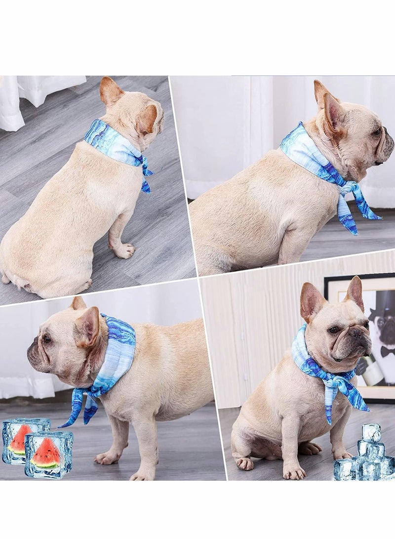 Excefore Dog Cooling Bandana, Breathable Pet Dog Cooling Collar, Summer Pet Cooling Cat Ice Scarf Go Out to Prevent Heatstroke Ice Cold Towel Dog Ice Scarf Outdoor Heat Relief Artifact, Summer Dog Collar - Image 2