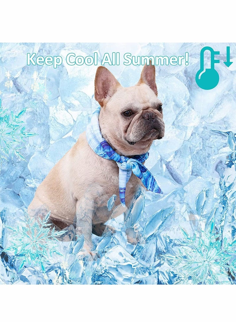 Excefore Dog Cooling Bandana, Breathable Pet Dog Cooling Collar, Summer Pet Cooling Cat Ice Scarf Go Out to Prevent Heatstroke Ice Cold Towel Dog Ice Scarf Outdoor Heat Relief Artifact, Summer Dog Collar - Image 5