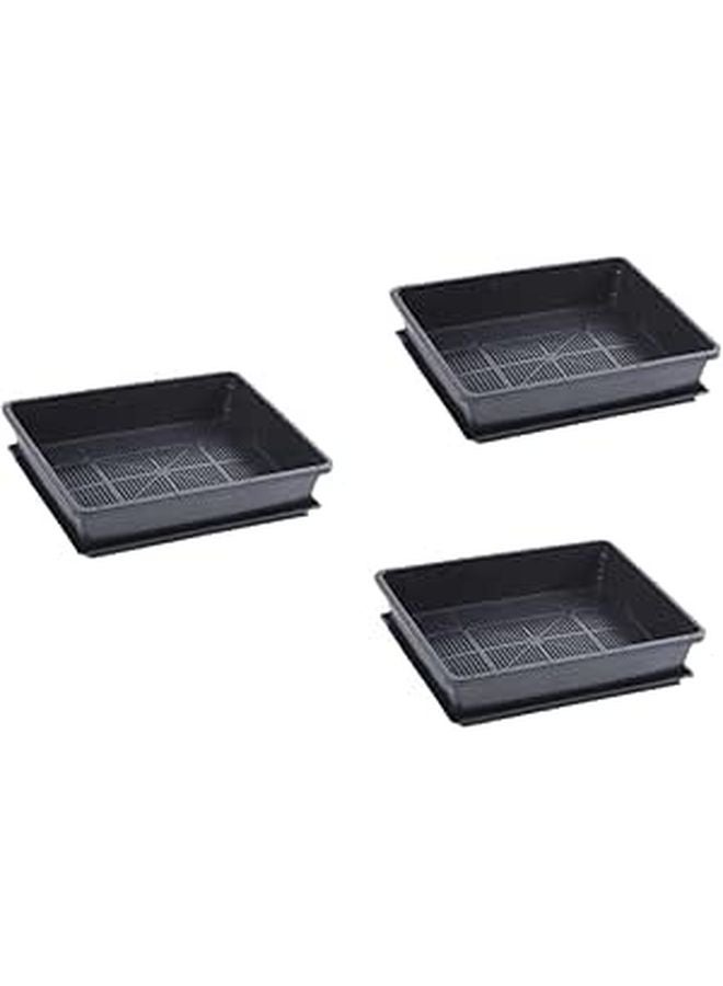 Black Propagation Nursery Pots And Trays 3 Sets Plant Germination Kit For Succulents - Image 1