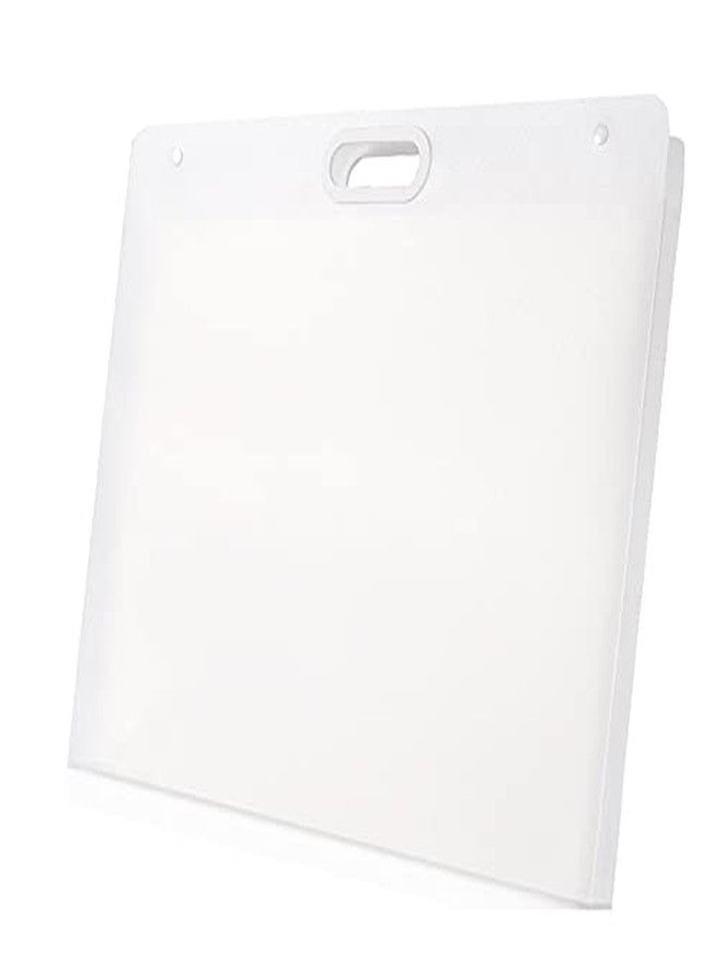 Sohynca Plastic Art Portfolio, Large Art Portfolio with Handles,Waterproof Portfolio Folder for Artwork, Arts Storage Case for Drawing Sketch Photography Poster (17.32 x 13.22 inch) - Image 1