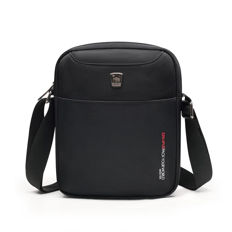 OIWAS Crossbody Bags for Men Messenger Shoulder Bag, Nylon Travel Purse Sling Women satchel for work Business (black) - Image 1